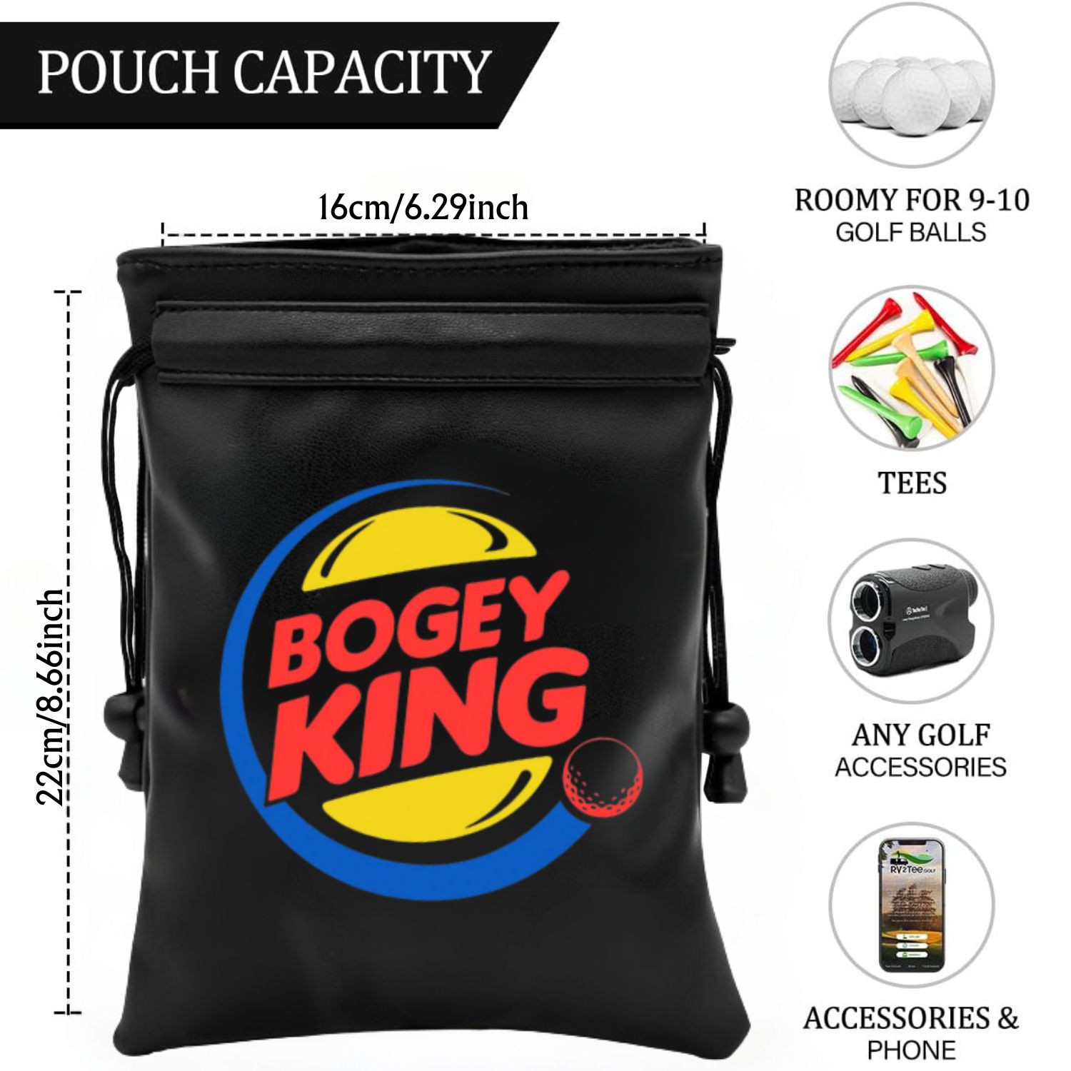 Bogey King Bolsa de objetos de - Golf Equipment Drawing avaliação e preço