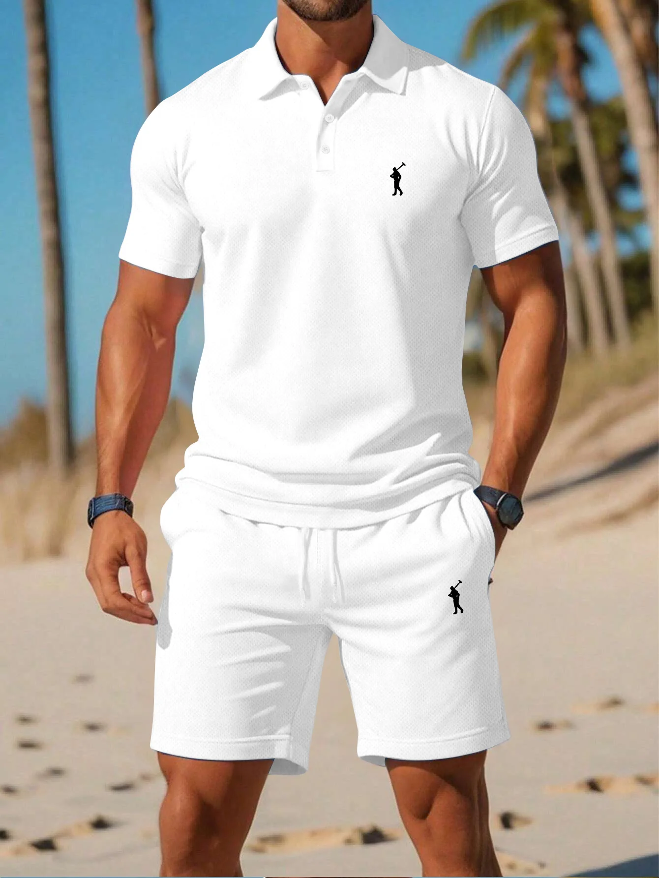 Conjunto de Roupa de Golfe Mas - Golf Equipment Drawing avaliação e preço