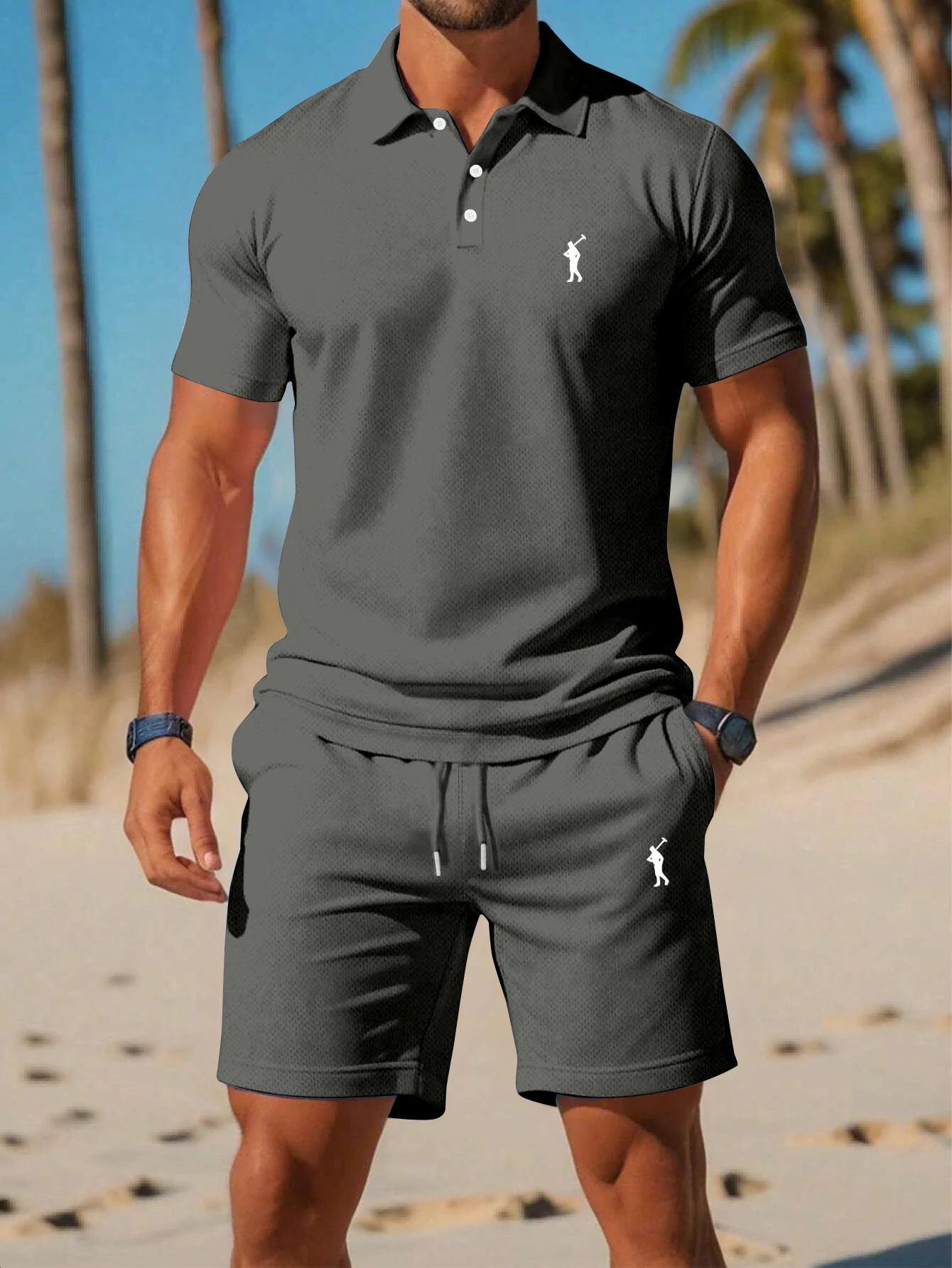 Conjunto de Roupa de Golfe Mas - Golf Equipment Drawing avaliação e preço