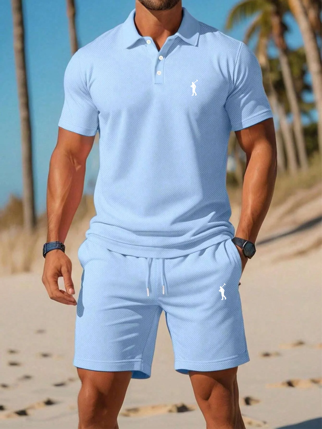 Conjunto de Roupa de Golfe Mas - Golf Equipment Drawing avaliação e preço