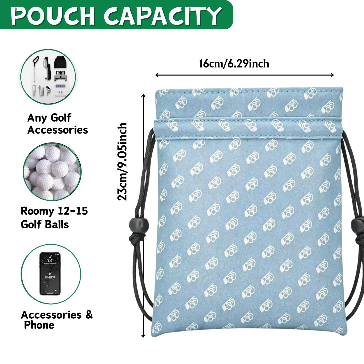 Bolsa Minimalista Azul para It - Golf Equipment Drawing avaliação e preço
