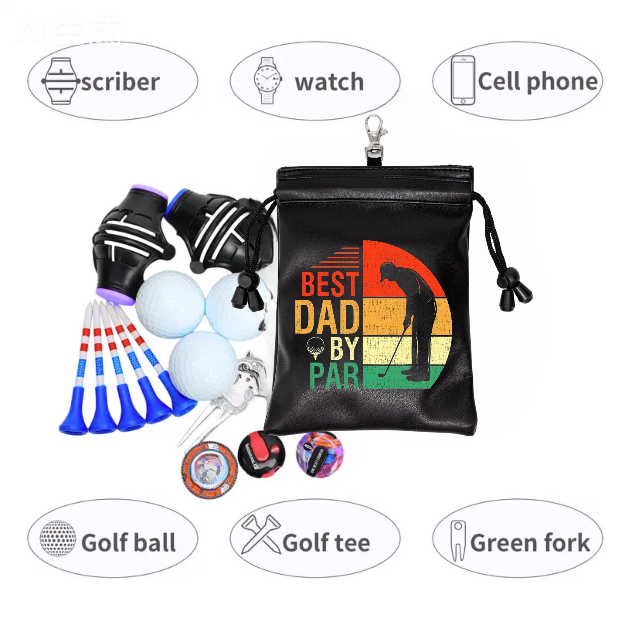 Bolsa de Golfe Engraçada para  - Golf Equipment Drawing avaliação e preço