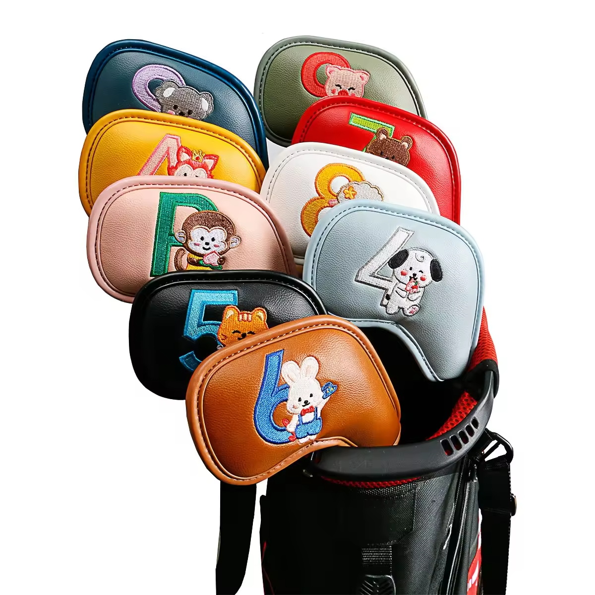 9 Peças de Capas de Ferro de G - Golf Equipment Organizer avaliação e preço