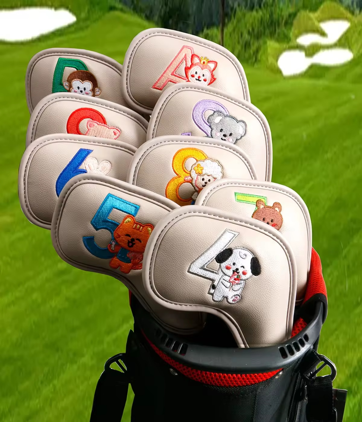 9 Peças de Capas de Ferro de G - Golf Equipment Organizer avaliação e preço