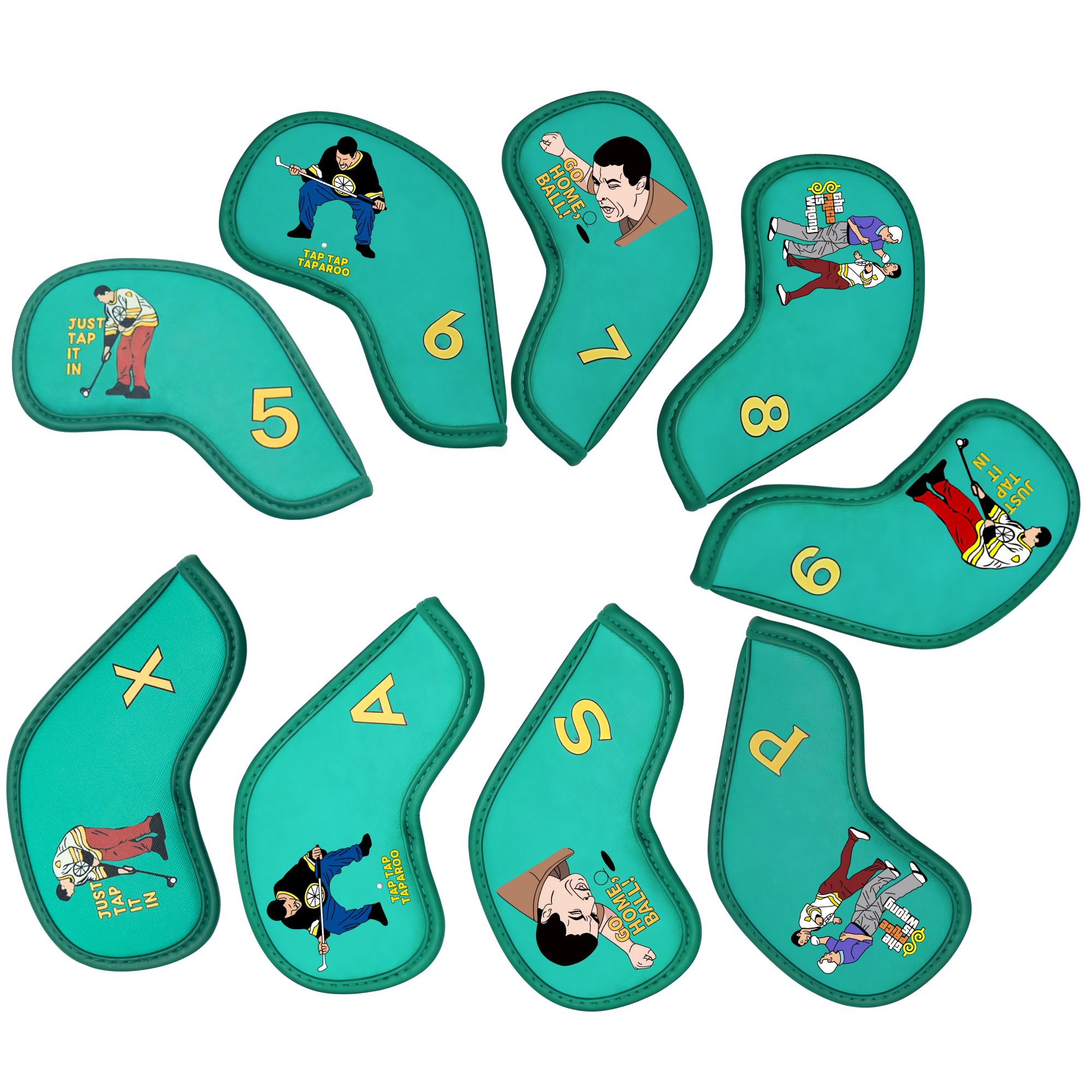 9 capas para ferros de golfe c - Golf Equipment Organizer avaliação e preço